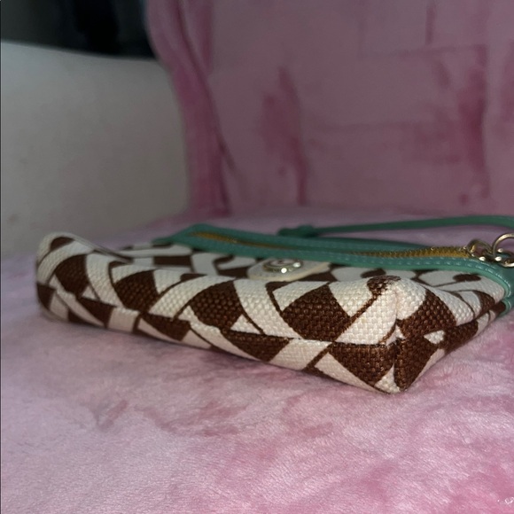 Spartina 449 Brown and Cream Wristlet - Picture 10 of 12